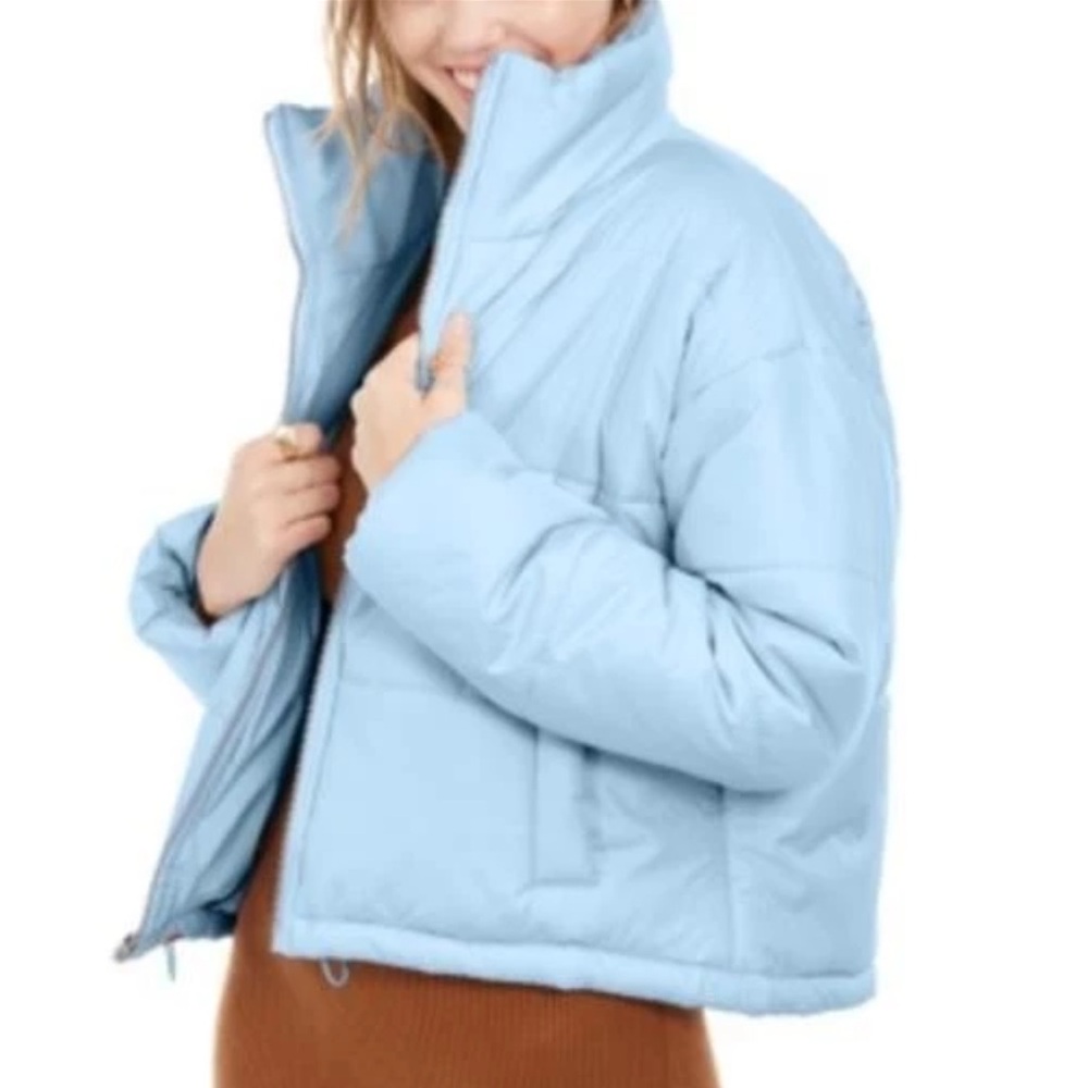 Celebrity Pink Juniors' Cropped Puffer Coat